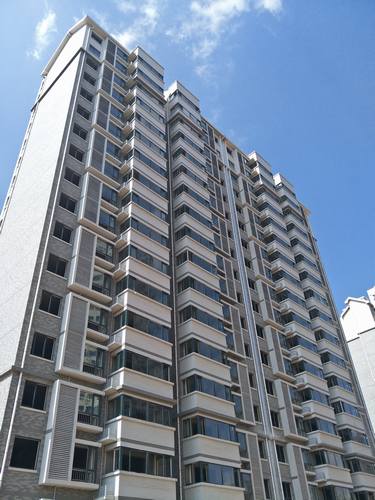 銅煤一號(hào)住宅小區(qū)牡丹園1#、2#、3#樓順利交工