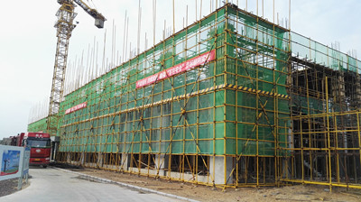 天工公司土建十七部小保當(dāng)聯(lián)合建筑進(jìn)展順利