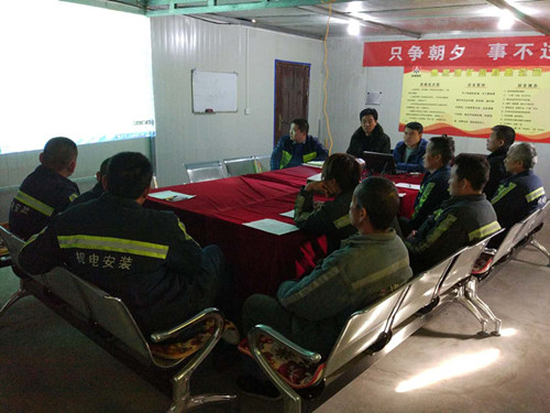 機(jī)電安裝公司：嚴(yán)細(xì)結(jié)合，全力沖刺全年安全生產(chǎn)目標(biāo)