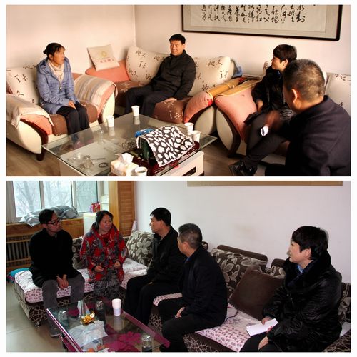 建設(shè)集團(tuán)聯(lián)合黨委副書記、紀(jì)委書記、工會主席侯本英為銅煤公司困難職工送來冬日溫暖