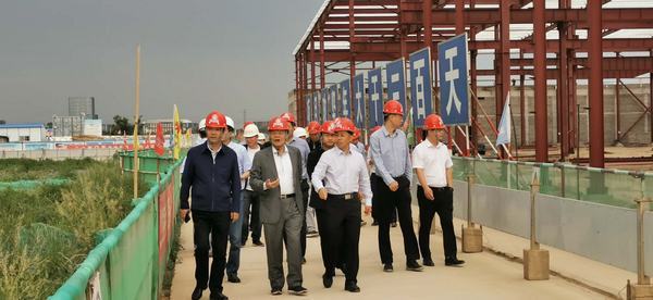 開沃新能源汽車集團董事長黃宏生、渭南市副市長楊武民一行現(xiàn)場推進渭南南京金龍項目建設(shè)