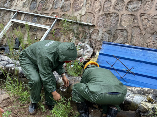 陜煤建設(shè)機(jī)電安裝公司冶坪項(xiàng)目部夯實(shí)防汛工作