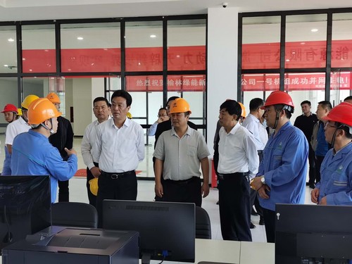 榆林市委書記戴征社，市委常委、常務副市長李博一行蒞臨榆林市垃圾焚燒發電項目調研指導工作