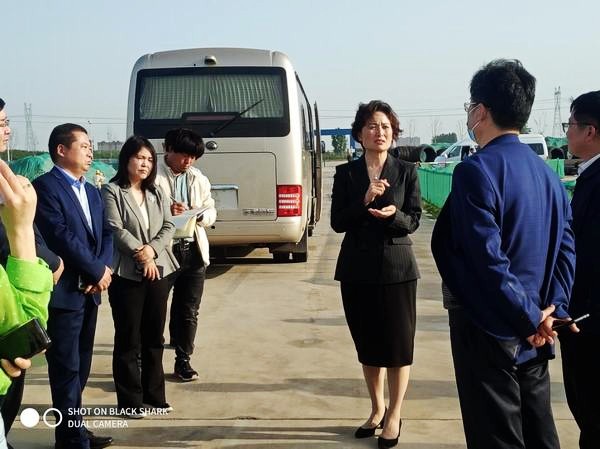 河南省許昌市副市長趙淑紅一行深入陜煤建設渭南分公司河南龐源項目進行調研