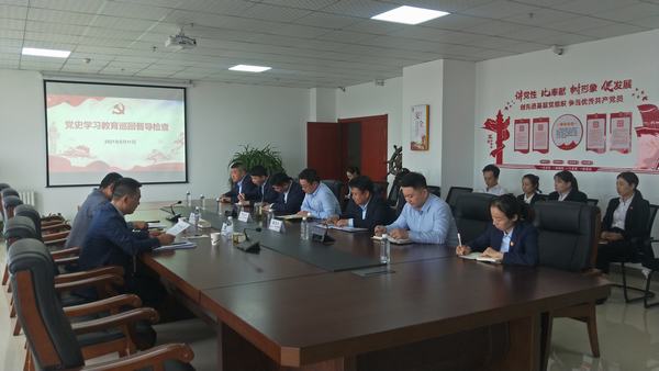 陜煤建設(shè)黨史學習教育第三巡回指導組對榆林公司進行督導檢查