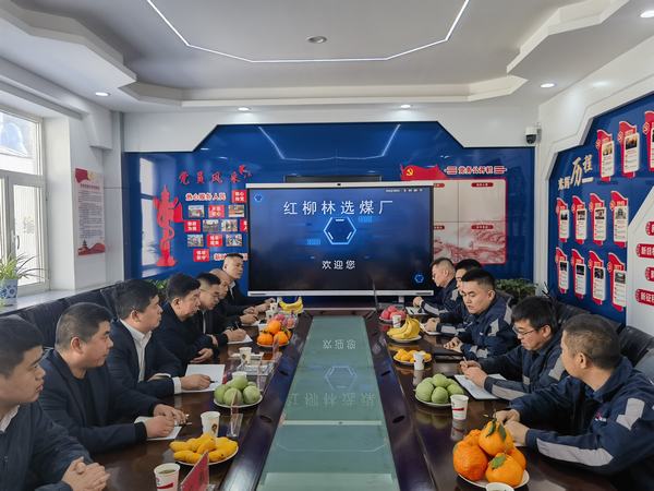 陜煤集團(tuán)神木檸條塔礦業(yè)公司洗選煤運(yùn)營中心一行到陜煤建設(shè)洗選煤運(yùn)營公司紅柳林洗煤廠項目部進(jìn)行對標(biāo)交流學(xué)習(xí)