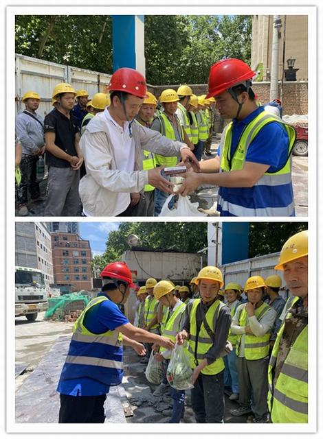 陜煤建設韓城分公司土建二項目部：驕陽似火“安全月”沁人心扉“送清涼”