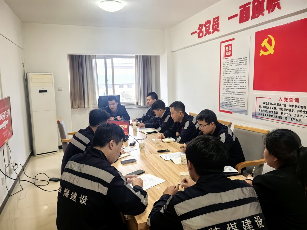 陜煤建設(shè)洗選煤運營公司神渭蒲城運營項目部： “主題黨日+”激發(fā)黨員活力，筑牢“百日安全”防線