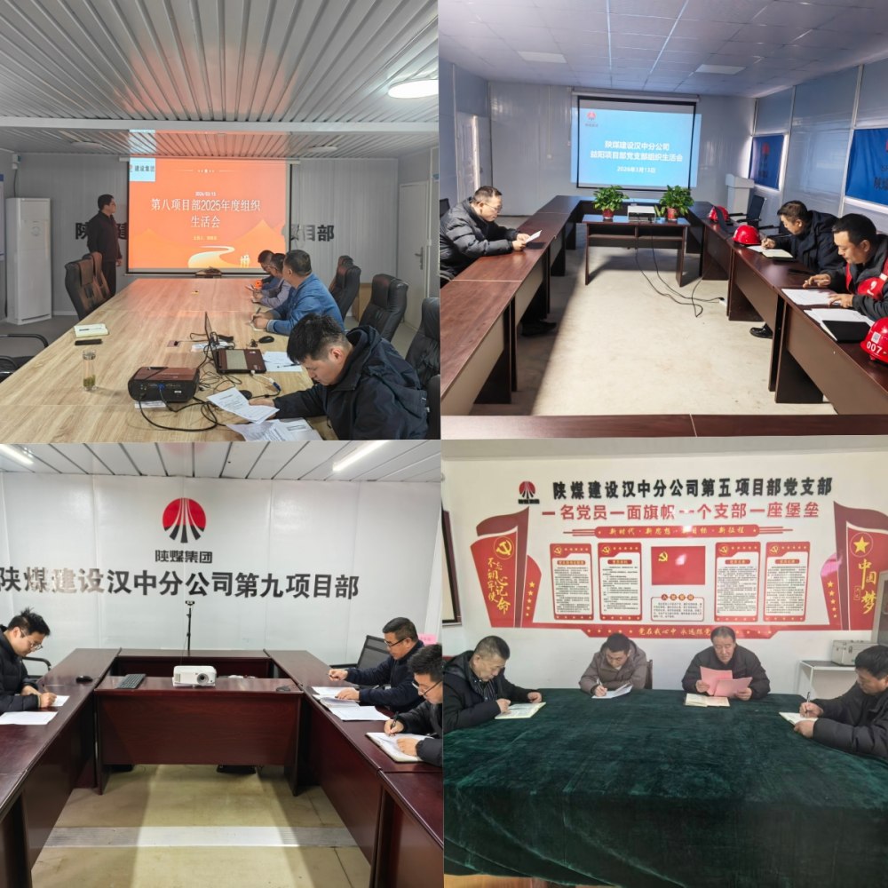 陜煤建設漢中分公司黨總支所屬各黨支部高質(zhì)量召開2025年度組織生活會